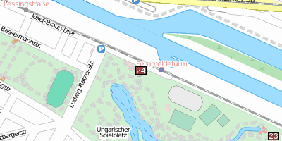 Fernmeldeturm Mannheim Stadtplan
