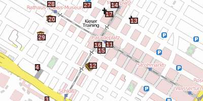 Stadtplan Grupello-Pyramide