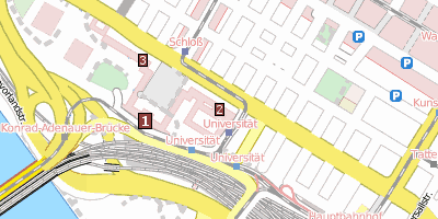 Stadtplan Universität Mannheim
